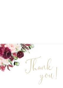 Brunch & Bubbly Thank You Card design preview