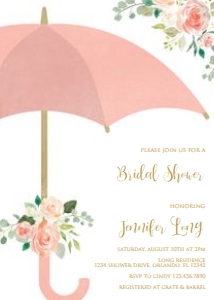 Umbrella Bridal Shower Invitation design preview