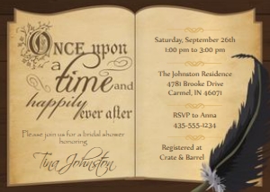 Storybook Bridal Invitation design preview
