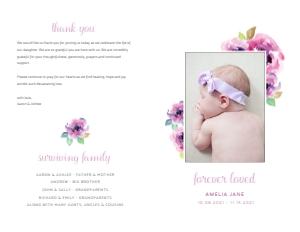 Funeral Program Template | 003: Funeral Program Template | 003