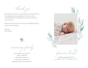 Funeral Program Template | No. 02: Funeral Program Template | 002