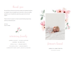 Funeral Program Template | 001: Funeral Program Template | 001