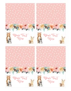 Wild One Table Tent design preview