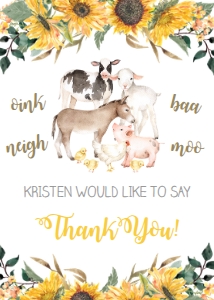Sunflowers - Thank You: Sunflower Farm - Thank You