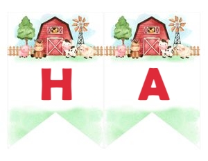 Banner - Farm - Red design preview