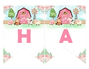 Banner - Farm - Pink design preview