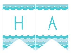 Cute Shark - Banner - Happy Birthday design preview