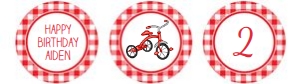 Tricycle - Cupcake Toppers design preview