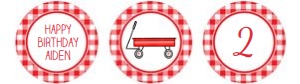 Wagon - Cupcake Toppers design preview