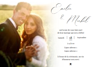 Wedding invitation 07-3FR design preview