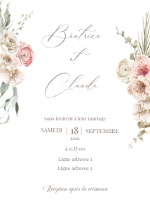 Wedding invitation 49FR: Wedding invitation 49FR