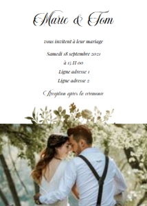 Wedding invitation 58-2 design preview