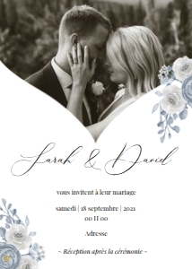 Wedding invitation 30FR design preview