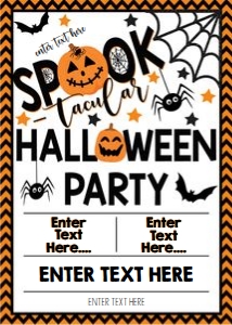 EDITABLE Halloween Boo Bash Party Invitation/Flyer, Kids Halloween Party, Halloween Birthday Party, Neighborhood Event design preview