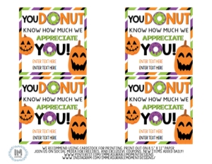 DONUT KNOW GIFT TAG design preview