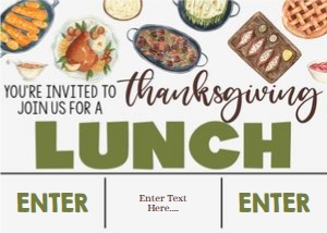 THANKSGIVING LUNCH: 1099846010