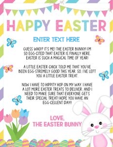 Easter Bunny Letter: 1187983733