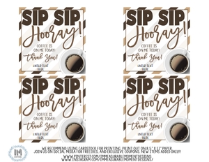 GT26 SIP SIP HOORAY GIFT TAG: 1204246750