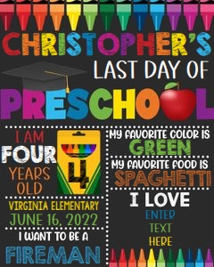 SS01 8X10 PRESCHOOL SIGN: 1219296132