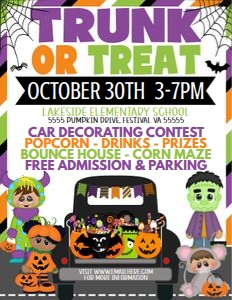 TT03 TRUNK OR TREAT FLYER: 1295839595