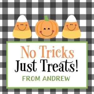 No Tricks Just Treats design preview