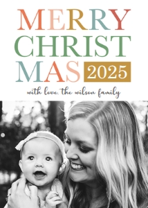 Merry CHRISTmas Photo Card design preview
