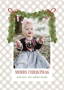 Bow Garland Photo Card: Bow Garland Photo Card