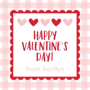 Gingham Hearts design preview