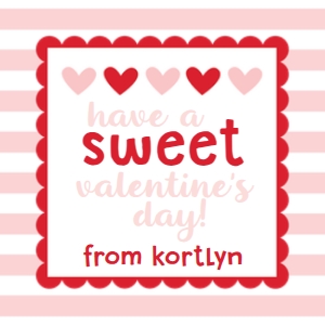 Hearts Stripe Red Pink design preview