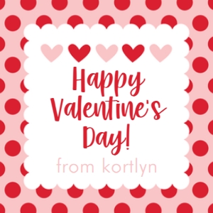 Polka Dot Ruffle Valentine 2 design preview