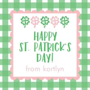 Shamrock Gingham design preview