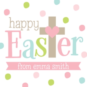 15EAS0013_HAPPY EASTER DOTS: 15EAS0013_HAPPY EASTER DOTS