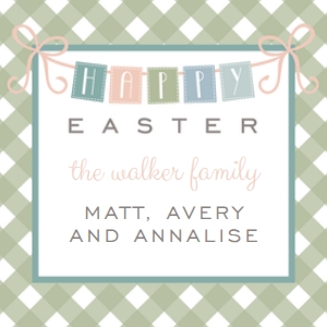 Happy Ribbon Gingham Enclosure Card design preview