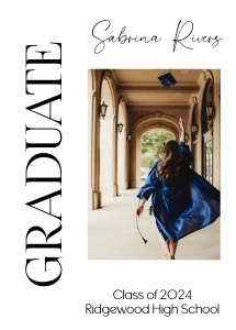 Graduation Announcement with Photo Card design preview