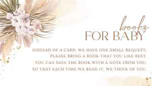 Boho Pampas Books for Baby design preview