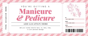 Mani Pedi Voucher (Pink): Mani Pedi Voucher (Pink)