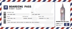 London Boarding Pass design preview
