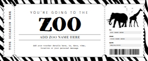 Zoo Gift Voucher design preview