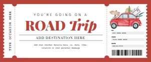 Road Trip Voucher (Red) design preview