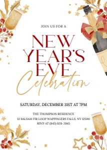 New Year's Eve Party Invitation: New Years Eve Party Invitation