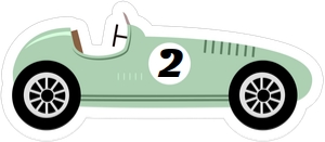 Race Car Cupcake Topper V3 design preview