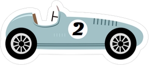 Race Car Cupcake Topper V4 design preview