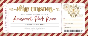 Amusement Park Christmas Voucher design preview