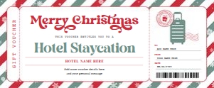 Hotel Staycation Christmas Voucher (RG) design preview