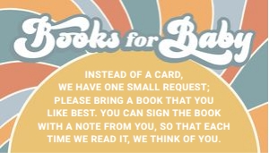 Groovy Books for Baby Card: Groovy Books for Baby Card