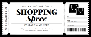 Shopping Spree Gift Voucher design preview