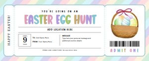 Easter Egg Hunt Ticket design preview