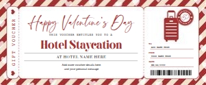 Hotel Staycation Valentines Voucher design preview