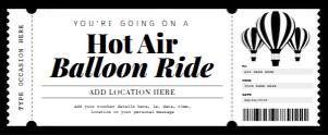 Hot Air Balloon Ride Voucher design preview