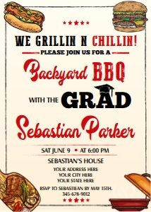 Graduation BBQ Invitation: Graduation BBQ Invitation
